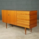 Credenza vintage in noce – Otto Schmidt Möbelfabrik – anni '60