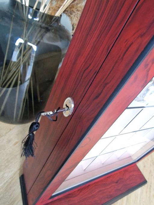 Ligne Exclusive - Coffret à Bijoux - Vitrine haut de gamme en Bubinga - pour 30 grandes montres - Bubinga