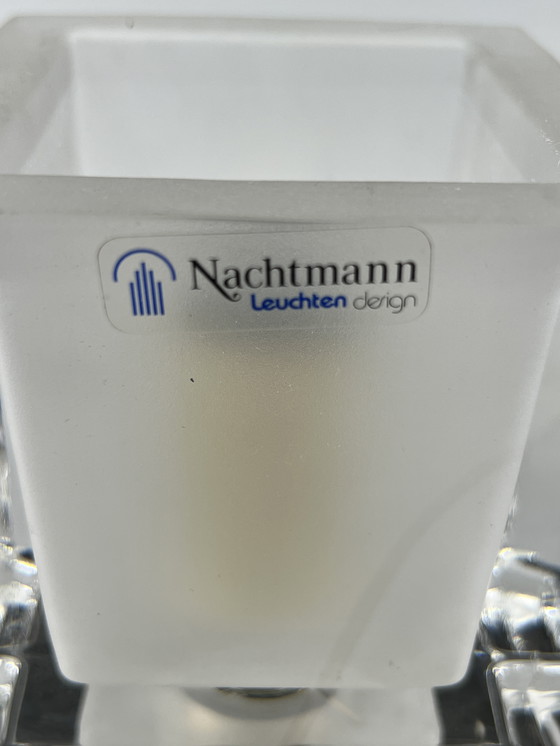 Image 1 of Lampada vintage a cubo in vetro, design Nachtmann Leuchten, Germania anni '70