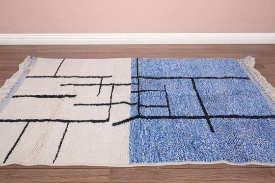 Image 1 of Alfombra bereber marroquí decorada, 200 cm x 300 cm