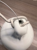Lampe tampon Pols Potten blanc argent