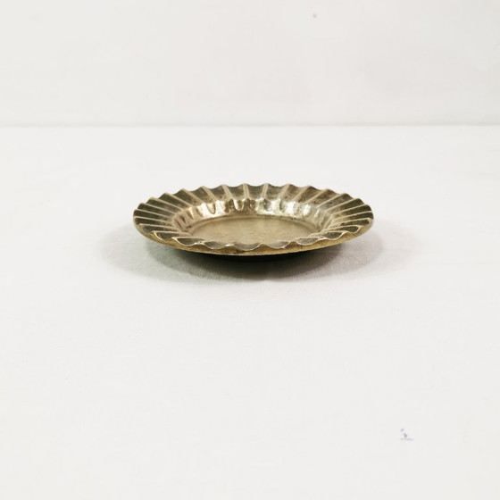 Image 1 of Cenicero de latón estilo Art Déco, Dinamarca, década de 1950.