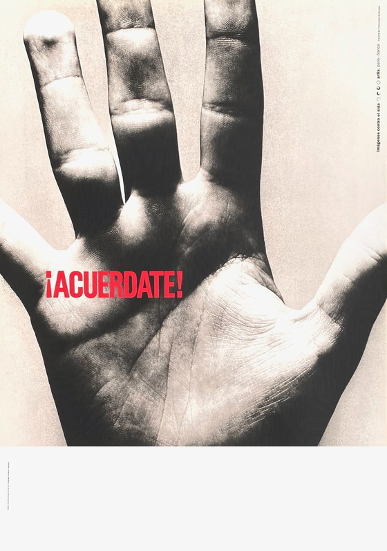 Image 1 of Fernando GUTIERREZ Acuerdate ! (SIDA) original poster 1994
