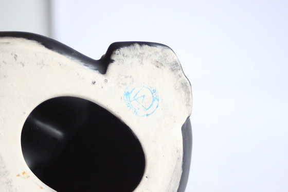 Image 1 of Statue New Wave en céramique noire, années 1980