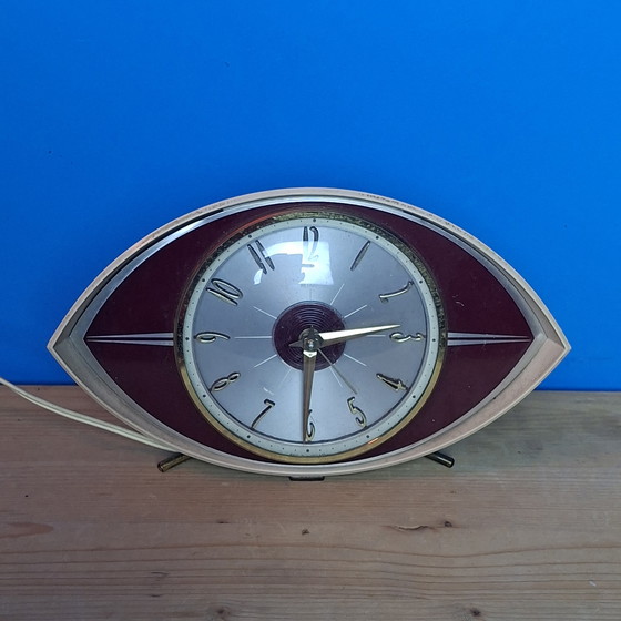Image 1 of Reloj de diseño atómico de la era espacial de mediados de siglo 👁