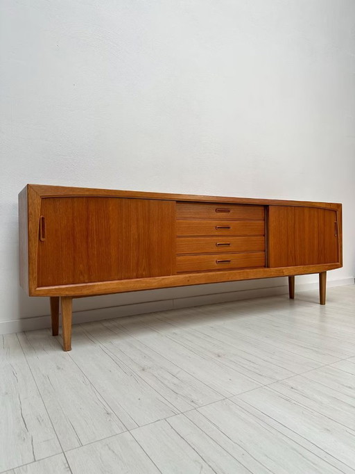 Large Vintage Danish Mid-Century Teak Sideboard 60s
