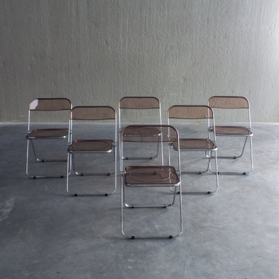 Image 1 of 6 x Plia Klappstühle von Giancarlo Piretti für Anonima Castelli