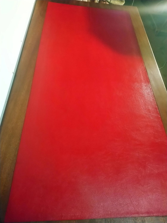 Louis Philippe style walnut desk. – Leather, Vintage (photo 2 of 16)