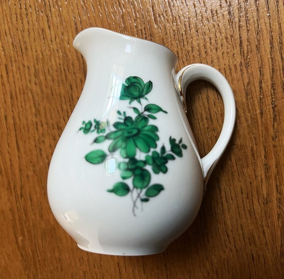 Image 1 of Azucarero y jarra de leche numerados y raros "Rose de Vienne" de Augarten Wien