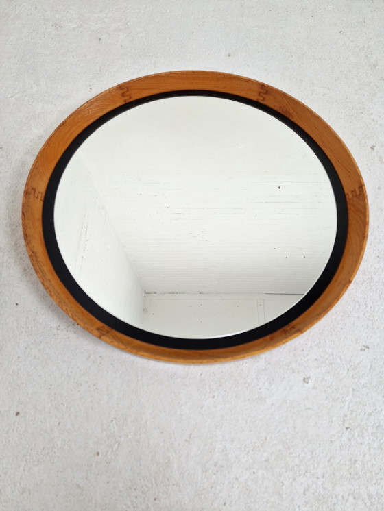 Image 1 of Specchio vintage in teak di lusso, anni '60