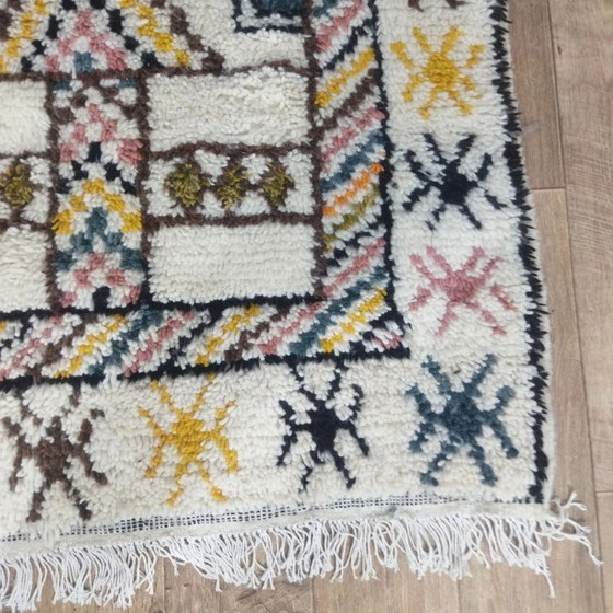 Image 1 of Berber Rug Geometric Multicolor – Natural Wool Handwoven (260 × 160 cm)