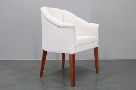 Image 1 of Vintage lederen gerestaureerde fauteuil, Tsjecho-Slowakije
