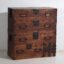 Antique Tansu chest of drawers with small door - Meiji / Taishō Period (c. ) #33 – Sideboard cabinet (photo 7 of 40)