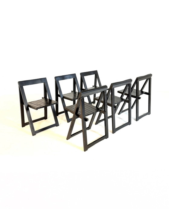 Image 1 of 6x design klapstoel ‘Trieste’, Aldo Jacober