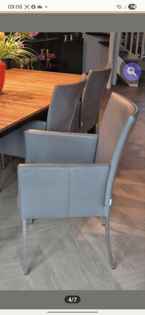 Image 1 of Tk Dining Table Set (Beehive) with 6 Bert Plantagie Chairs