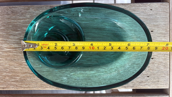 Image 1 of Joyero de diseño español Joaquin Berao cuenco de cristal turquesa