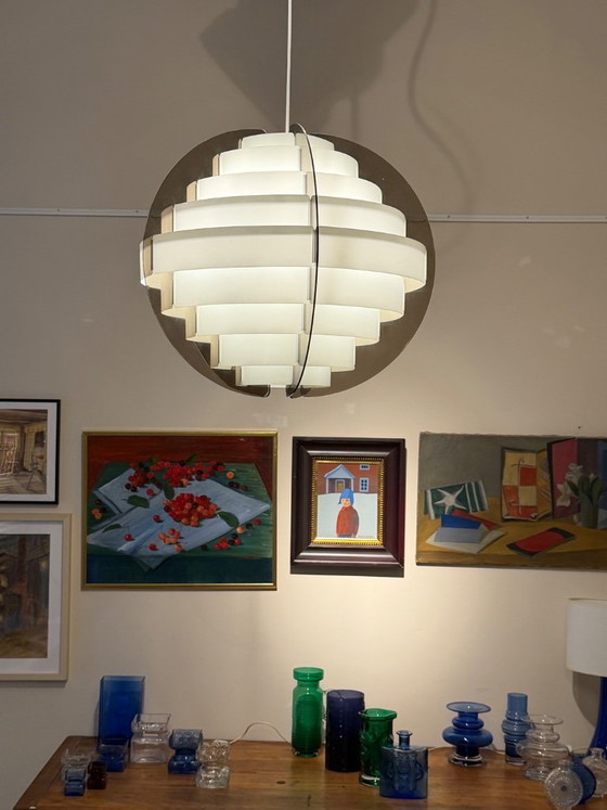 Lampada a sospensione Strips Mid-Century di Brylle et Jacobsen, Danimarca 1965 – Quality System (photo 3 of 6)