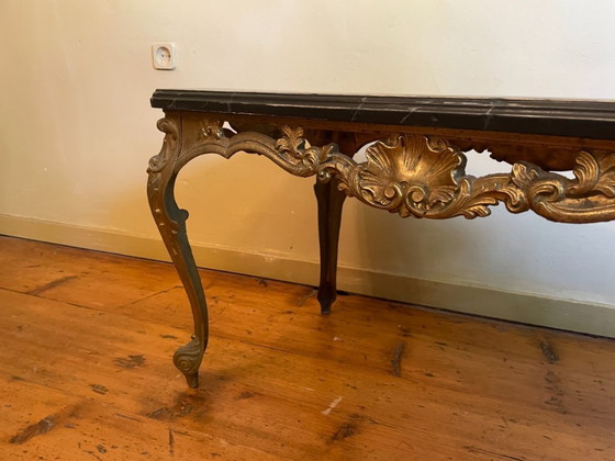 Image 1 of Table basse en laiton Tablejre Side Table 60s French