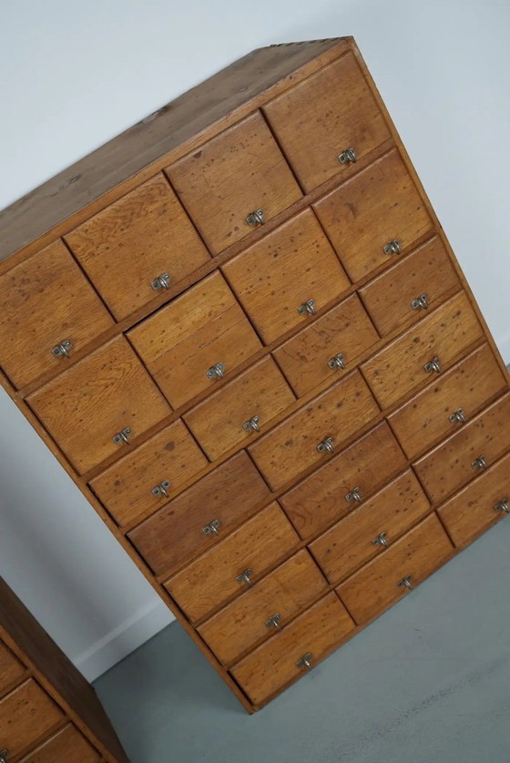 Image 1 of Alter deutscher Apothekerschrank aus Kiefer und Eiche, 1950er Jahre