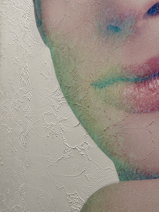 Image 1 of Karin Vermeer Audrey Hepburn large painting