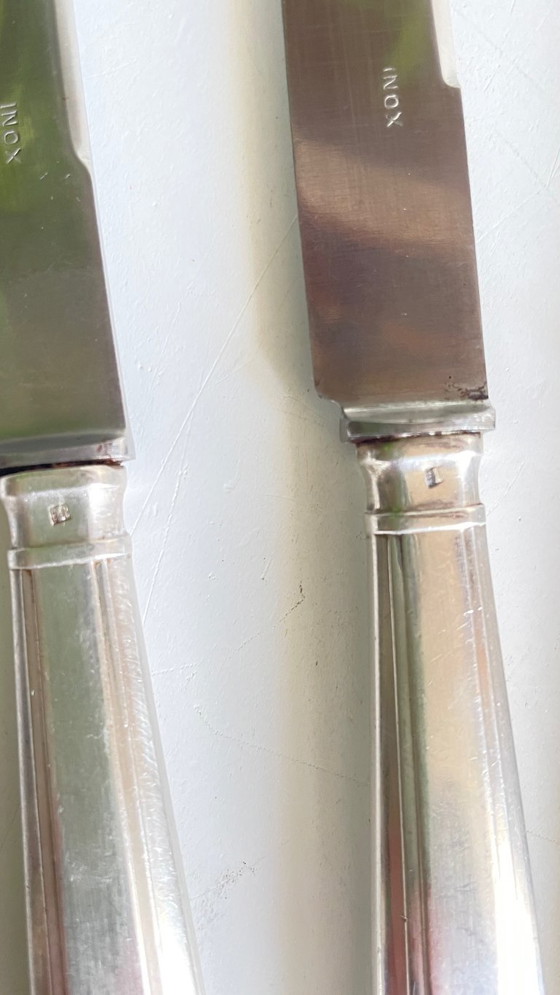 Image 1 of 6 Art Deco Dessert Knives