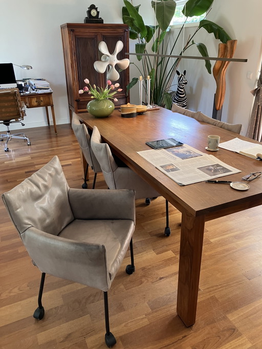 8 Label Mali Chaises de salle à manger – eetkamerstoelen, Leather, Metal
