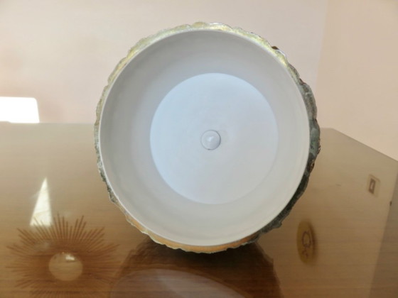 Image 1 of Ananasförmiger Eisbehälter, signiert Michel Dartois, Paris, Frankreich, 1970, vergoldetes Metall