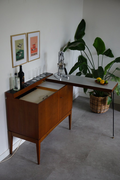 Vintage Barmeubel - Homebar met koelkast Ilse möbel