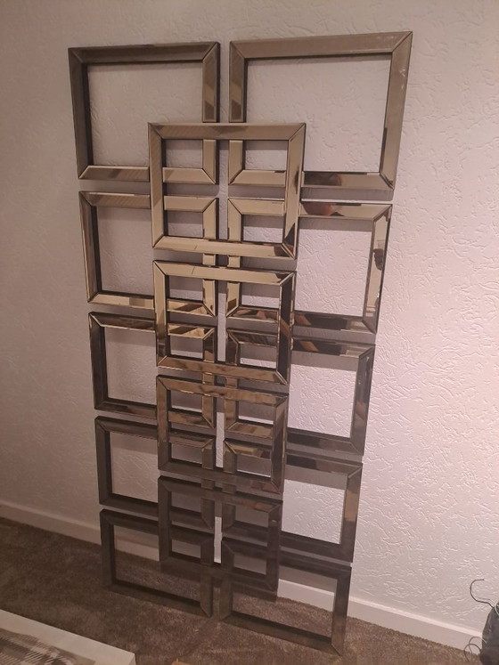 Specchio da parete stile Eric Kuster – Vetro, Legno (photo 3 of 5)