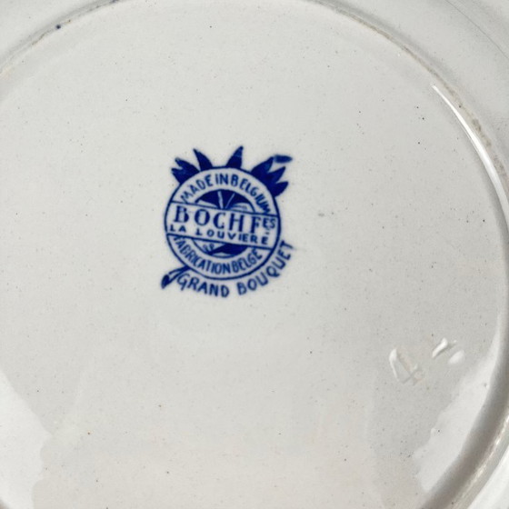 Image 1 of Flat plate "Grand bouquet", Boch brothers, La Louvière, Belgium, 1920