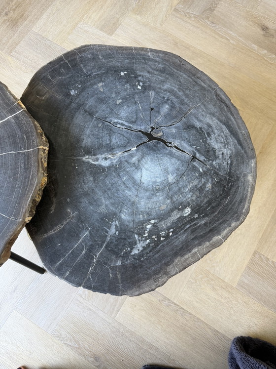 Image 1 of Salontafelset versteend hout
