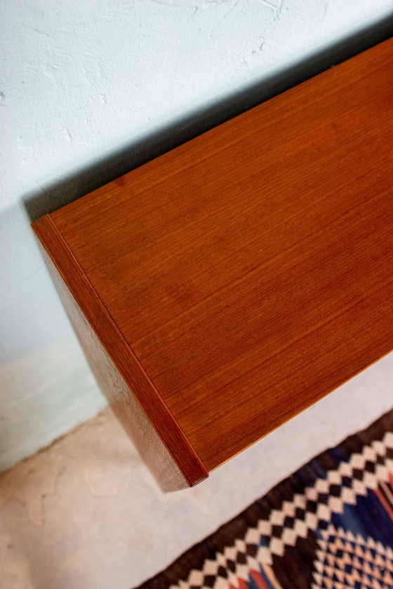 Image 1 of Vintage teak highboard sideboard chest of drawers cabinet Danish Hundevad