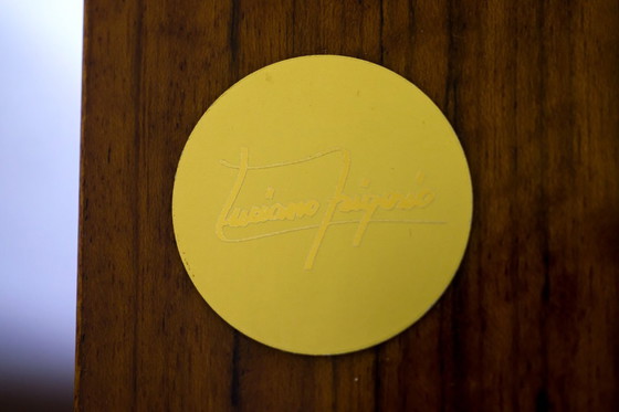 Image 1 of Raro mueble bar italiano con incrustaciones "Paganini" firmado por Luciano Frigerio, años 1975