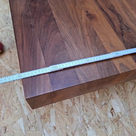 Image 1 of large solid teak coffee table Axel Vervoordt