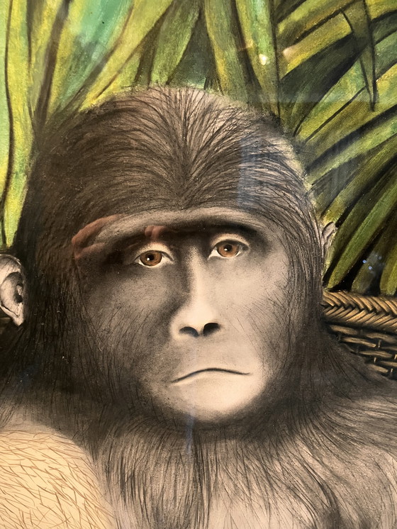 Image 1 of Carolien Smit Painting Boy With The Monkey