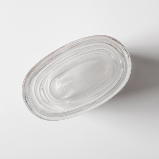 Image 1 of Mid-Century Iced Crystal Glass Vase: Peill & Putzler, Germany, 1960s