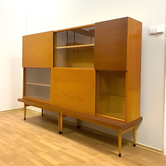 Image 1 of Meuble/bibliothèque rétro, style bruxellois, années 1960