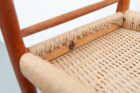 Image 1 of 8 sedie da pranzo modello 75 in teak di Niels Otto Møller per J. L. Møller Møbelfabrik (anni '50)