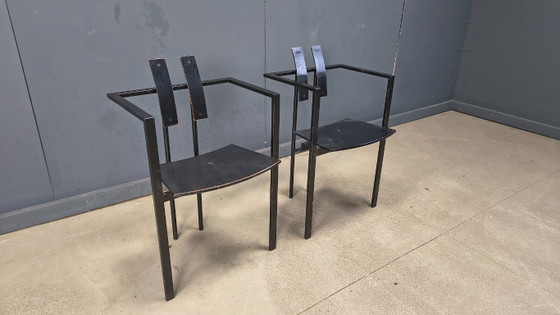 Image 1 of Trix eetkamerstoelen van Karl Friedrich Förster voor KFF, jaren 80, set van 2