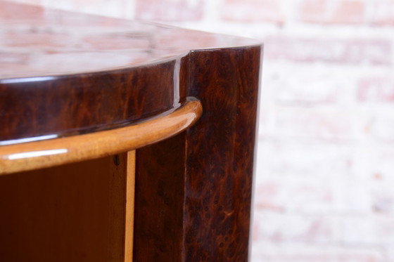 Par de mesitas de noche Art Déco restauradas, de madera de haya, de estilo polaco recuperado, Francia, (photo 13 of 19)
