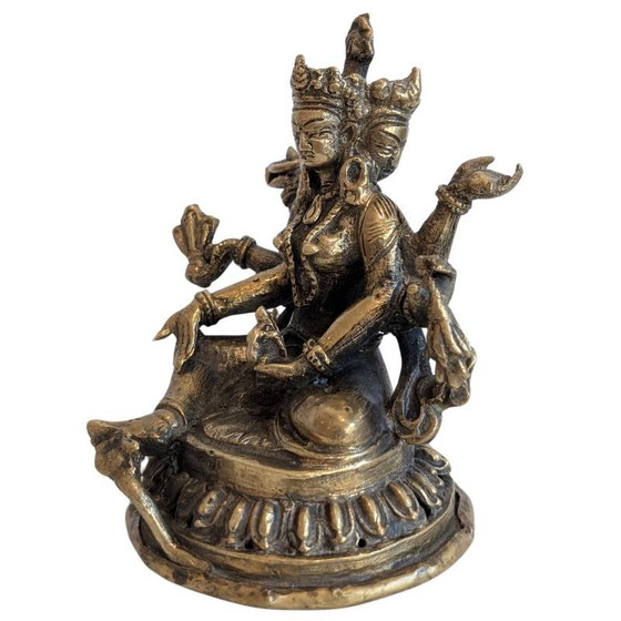 Ushnishavijaya – Boeddhistisch bronzen beeld lot 144 – Beeldhouwkunst (photo 7 of 8)