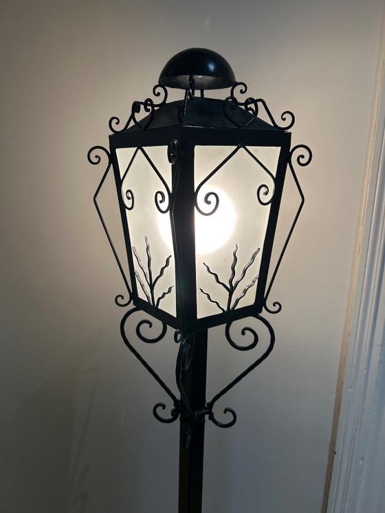 Schmiedeeiserne Stehlampe 1950 – Stehleuchten, Iron (photo 3 of 8)