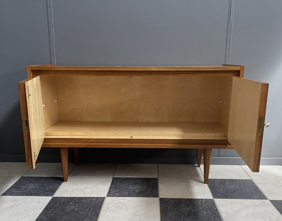 Image 1 of 2-door wood sideboard or Record cabinet 1970s