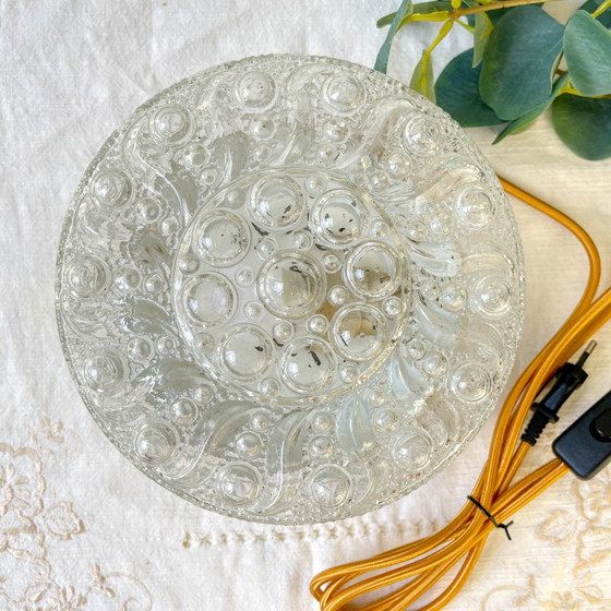 Lampada da tavolo vintage in vetro a bolle – Illuminazione, Metallo (photo 4 of 8)