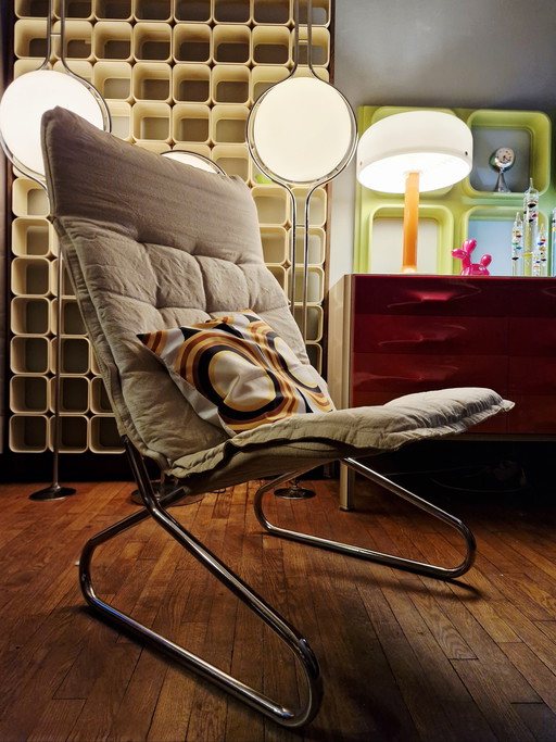 RARE 🪑 Fauteuil Loung 📎 IKEA 1973 "Gemet" Jan Dranger & Johan Huldt