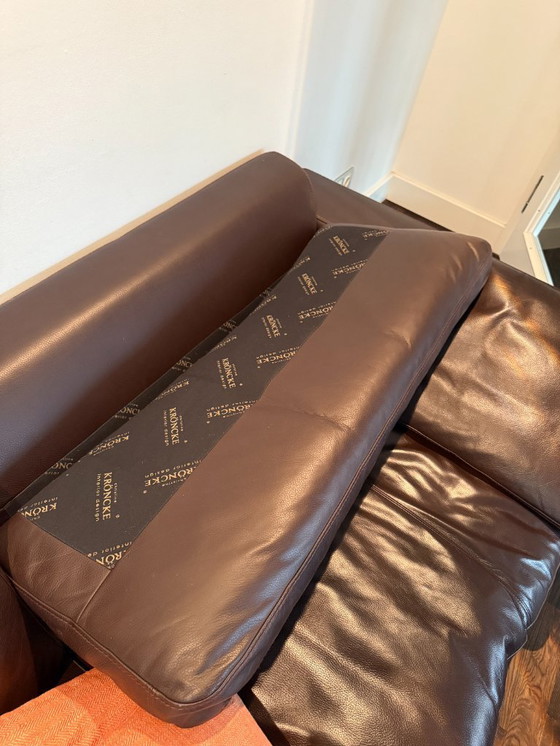 Image 1 of Canapé en cuir marron Christine Kröncke