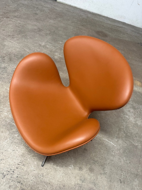 Fritz Hansen Swan chair Cognac leather from 2025!! MINT CONDITION!!, Armchairs, Orange (photo 11 of 15)