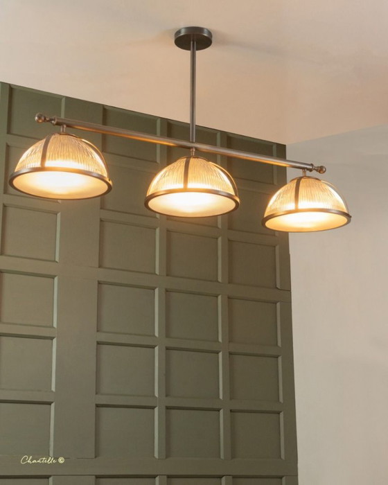 Image 1 of 3 Light Bespoke Pendant with Glass Shades