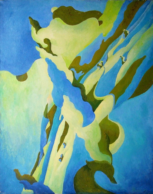 Original Oil Painting Modern Art Poplar – schilderijen tekeningen, Canvas