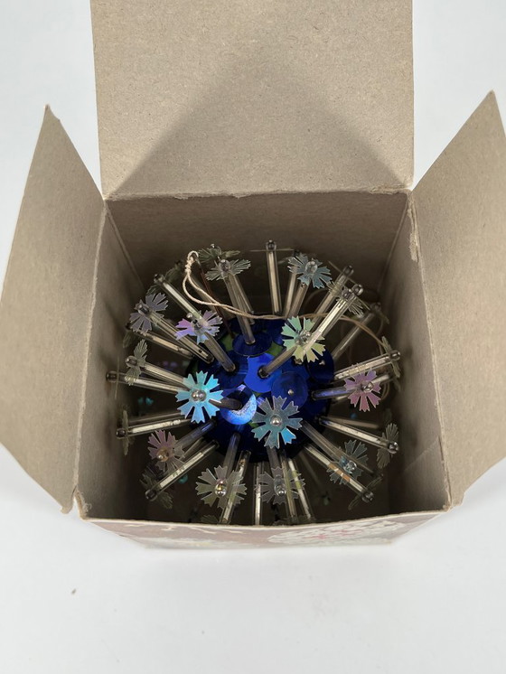 Image 1 of Vintage Space Age Ornament – Blauw – Jaren 60 – In doos